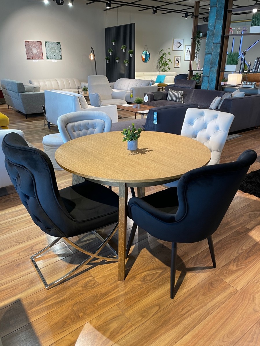 Stół okrągły rozkładany